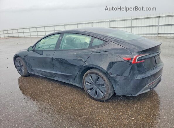 5YJ3E1EB3SF882252 2025 TESLA MODEL Black უკანა მარცხენა