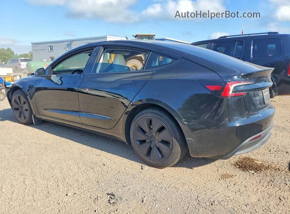 5YJ3E1EB3SF900782 2025 TESLA MODEL Black Задня ліва чверть
