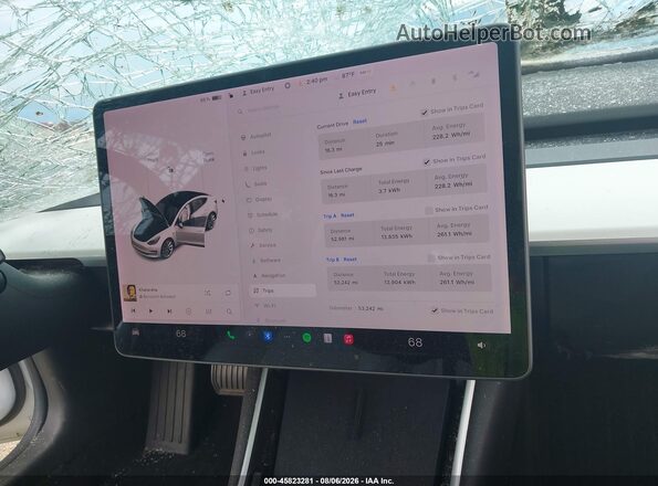 5YJ3E1EB4JF097978 2018 TESLA MODEL 3 White Հետևի նստատեղերի տեսք