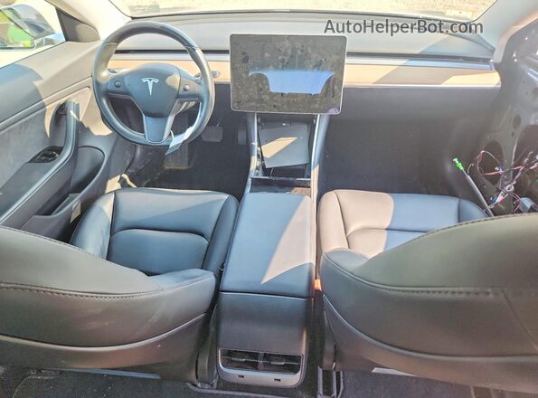 5YJ3E1EB4JF119199 2018 TESLA MODEL Black Առջևի վահանակի տեսք