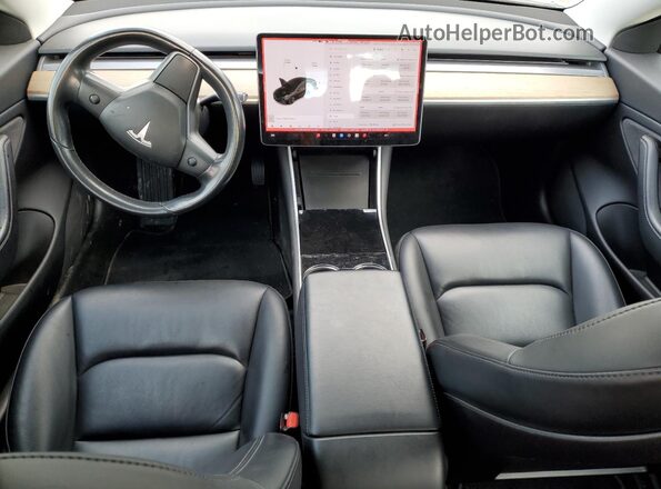 5YJ3E1EB4JF127481 2018 TESLA MODEL Black Dashboard view