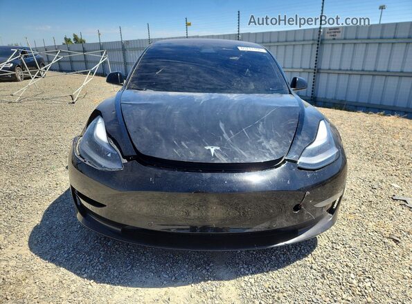 5YJ3E1EB4JF170623 2018 TESLA MODEL Black წინა ხედი