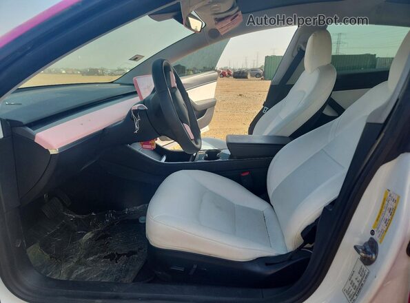 5YJ3E1EB4LF712550 2020 TESLA MODEL Розовый Вид салона спереди