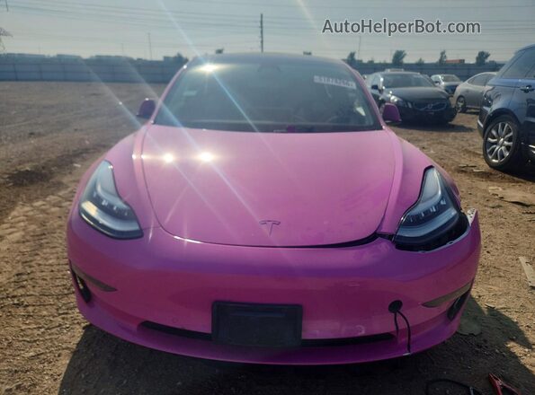 5YJ3E1EB4LF712550 2020 TESLA MODEL Розовый Вид спереди