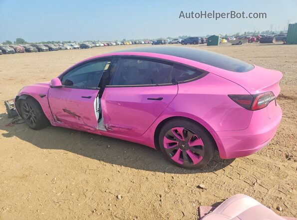5YJ3E1EB4LF712550 2020 TESLA MODEL Розовый Задняя левая четверть