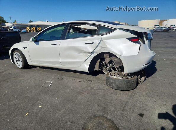 5YJ3E1EB4MF015414 2021 TESLA MODEL White Задня ліва чверть