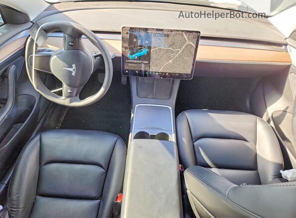 5YJ3E1EB4MF015414 2021 TESLA MODEL White Вид панелі приладів