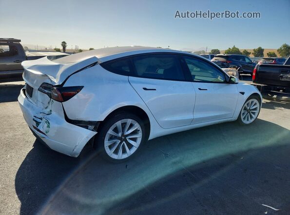 5YJ3E1EB4MF015414 2021 TESLA MODEL White Задня права чверть