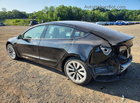 5YJ3E1EB4MF859534 2021 TESLA MODEL Черный Задняя левая четверть
