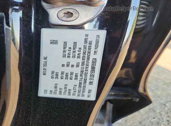5YJ3E1EB4MF859534 2021 TESLA MODEL Черный Вид наклейки с VIN-кодом