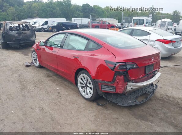 5YJ3E1EB4MF924916 2021 TESLA MODEL 3 Red Tył lewy