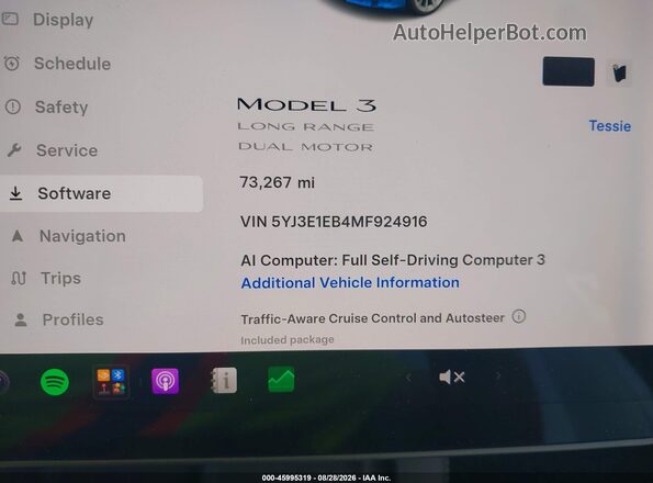 5YJ3E1EB4MF924916 2021 TESLA MODEL 3 Red 