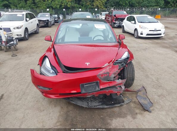 5YJ3E1EB4MF924916 2021 TESLA MODEL 3 Red Widok zestawu wskaźników