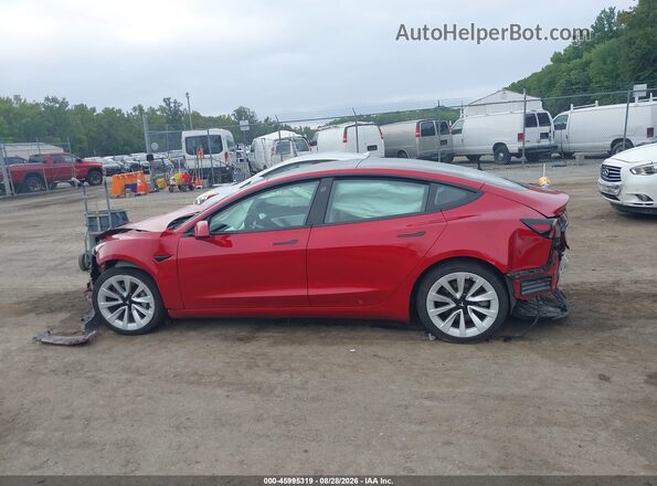 5YJ3E1EB4MF924916 2021 TESLA MODEL 3 Red Widok wnętrza 360 stopni