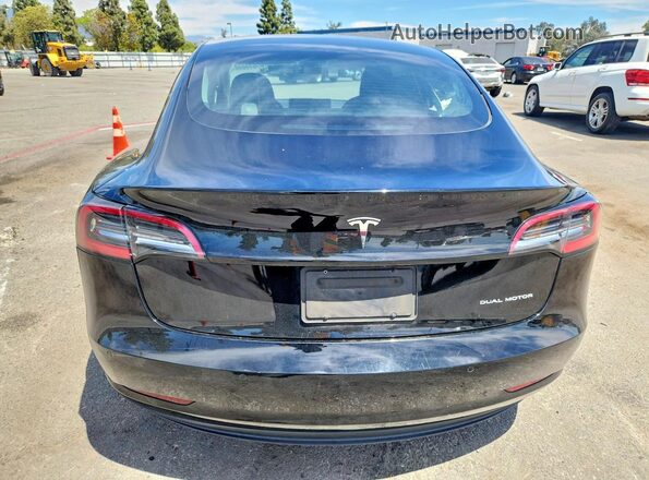 5YJ3E1EB4NF135053 2022 TESLA MODEL Black უკანა ხედი