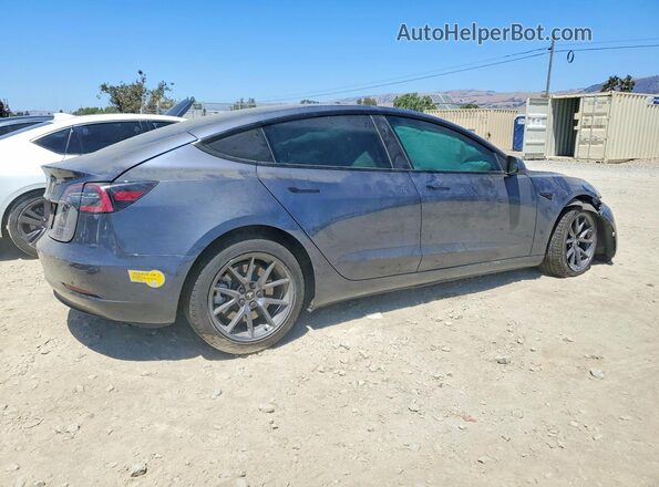 5YJ3E1EB4NF184480 2022 TESLA MODEL Gray Հետևի աջ