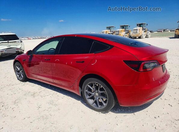 5YJ3E1EB4NF289679 2022 TESLA MODEL Красный Задняя левая четверть