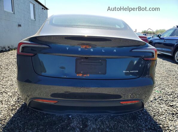 5YJ3E1EB4SF926341 2025 TESLA MODEL Gray Հետևի տեսք