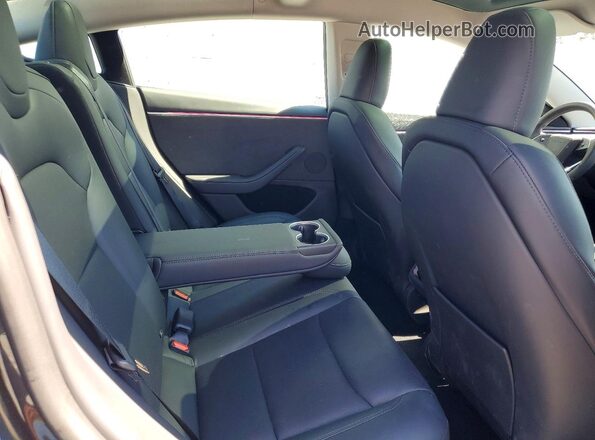 5YJ3E1EB4SF926341 2025 TESLA MODEL Gray Հետևի նստատեղերի տեսք