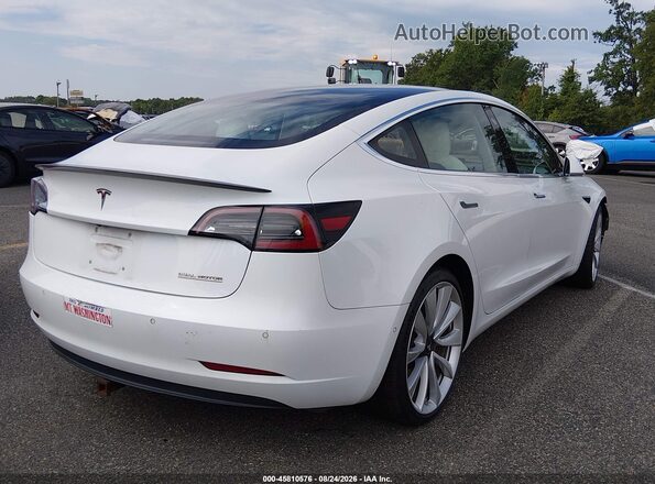 5YJ3E1EB5JF055951 2018 TESLA MODEL 3 White Tył prawy