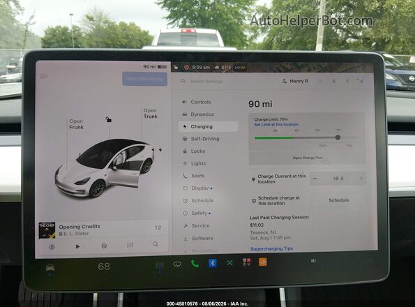 5YJ3E1EB5JF055951 2018 TESLA MODEL 3 White 