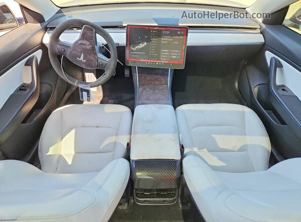 5YJ3E1EB5JF188208 2018 TESLA MODEL Charcoal Dashboard view