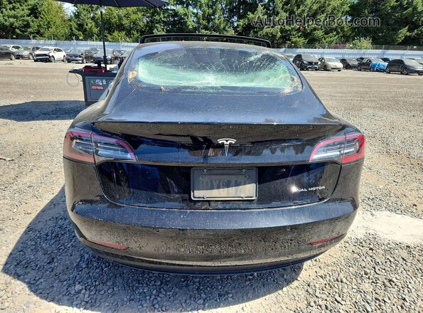 5YJ3E1EB5KF390516 2019 TESLA MODEL Black Հետևի տեսք