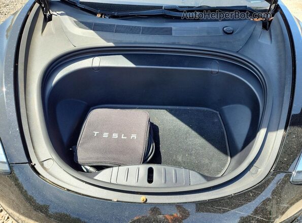 5YJ3E1EB5KF390516 2019 TESLA MODEL Black Սալոնի հետևի տեսք