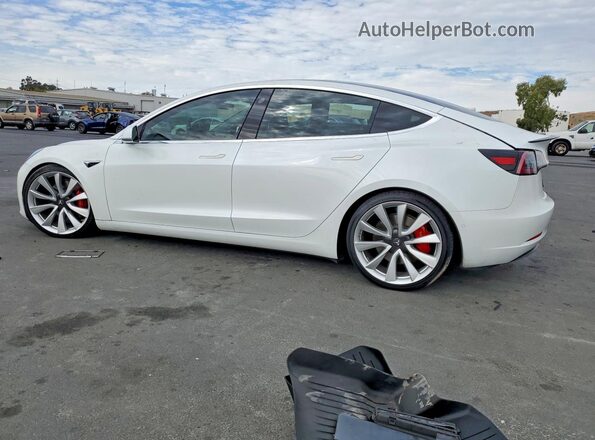 5YJ3E1EB5KF419917 2019 TESLA MODEL White უკანა მარცხენა