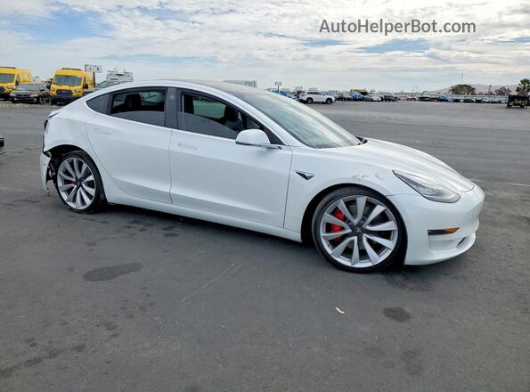 5YJ3E1EB5KF419917 2019 TESLA MODEL White წინა მარჯვენა