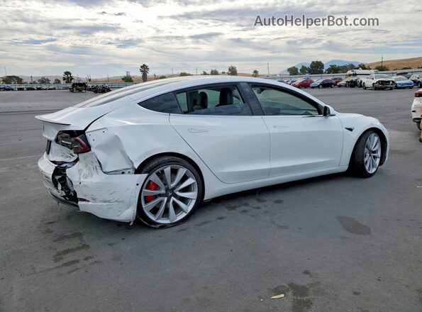 5YJ3E1EB5KF419917 2019 TESLA MODEL White უკანა მარჯვენა