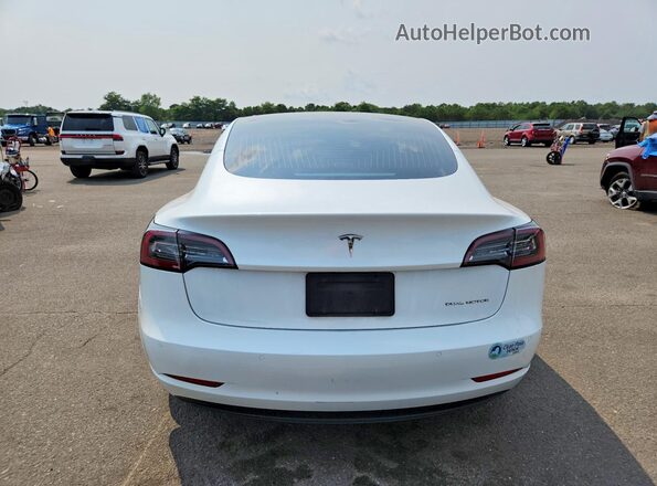 5YJ3E1EB5LF637339 2020 TESLA MODEL White Вид ззаду