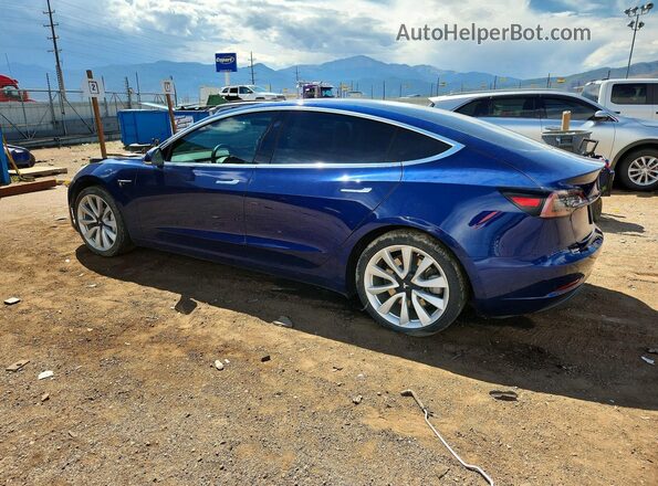5YJ3E1EB5LF640239 2020 TESLA MODEL Blue Задня ліва чверть