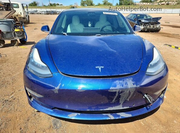 5YJ3E1EB5LF640239 2020 TESLA MODEL Blue Вид спереду