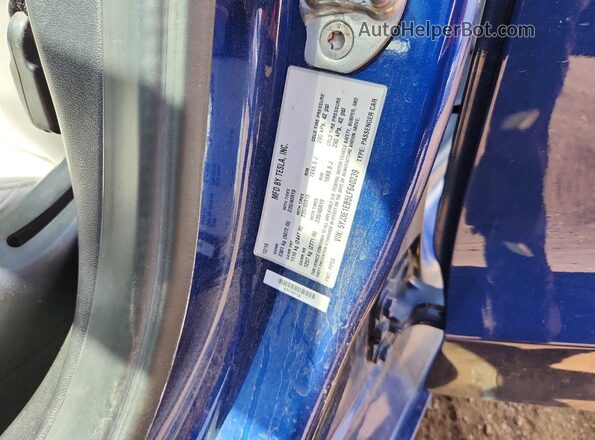 5YJ3E1EB5LF640239 2020 TESLA MODEL Blue Вид підкапотного простору
