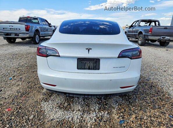 5YJ3E1EB5LF711438 2020 TESLA MODEL White უკანა ხედი