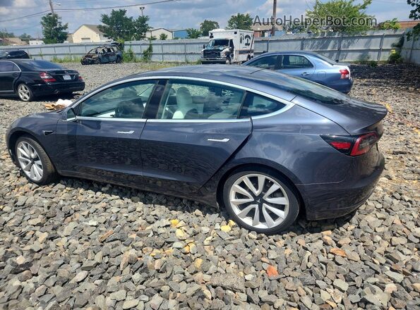 5YJ3E1EB5LF791467 2020 TESLA MODEL Gray Rear left
