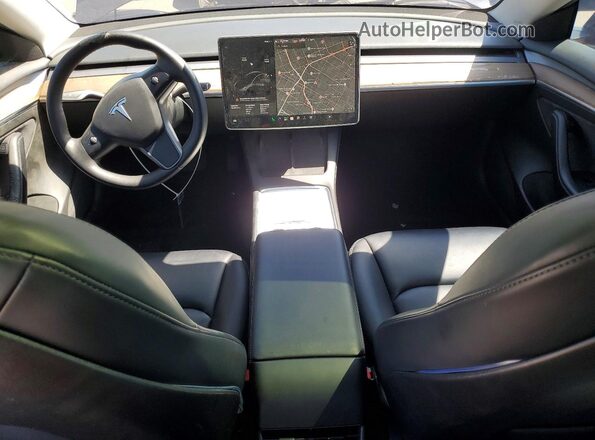5YJ3E1EB5MF150319 2021 TESLA MODEL Gray Widok deski rozdzielczej