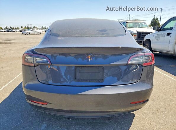 5YJ3E1EB5MF150319 2021 TESLA MODEL Gray Widok z tyłu