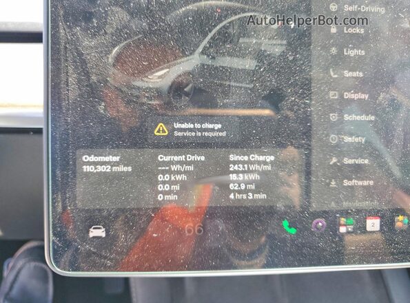 5YJ3E1EB5MF150319 2021 TESLA MODEL Gray Widok zestawu wskaźników