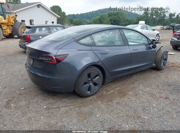5YJ3E1EB5MF856125 2021 TESLA MODEL 3 Gray უკანა მარჯვენა