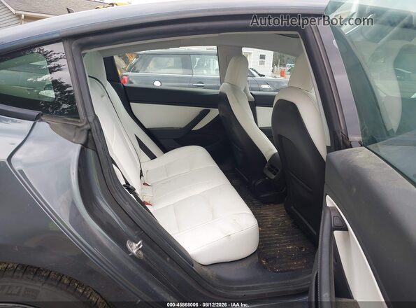 5YJ3E1EB5MF856125 2021 TESLA MODEL 3 Gray VIN კოდის სტიკერის ხედი