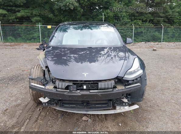 5YJ3E1EB5MF856125 2021 TESLA MODEL 3 Gray უკანა სალონის ხედი