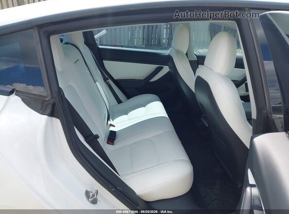 5YJ3E1EB5MF927016 2021 TESLA MODEL 3 White Widok naklejki z numerem VIN