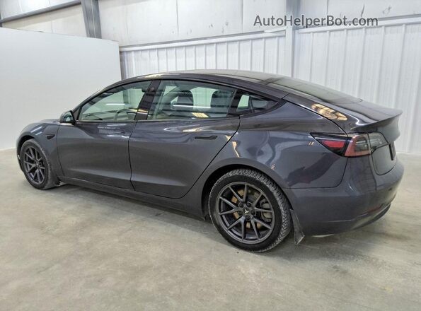 5YJ3E1EB5MF979066 2021 TESLA MODEL Charcoal Հետևի ձախ