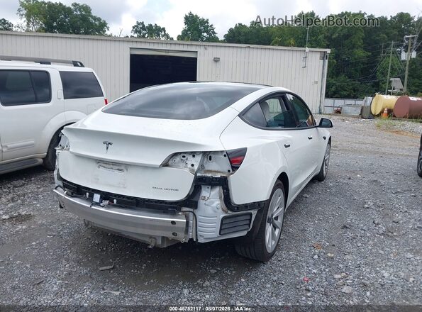 5YJ3E1EB5NF153092 2022 TESLA MODEL 3 White Задня права чверть