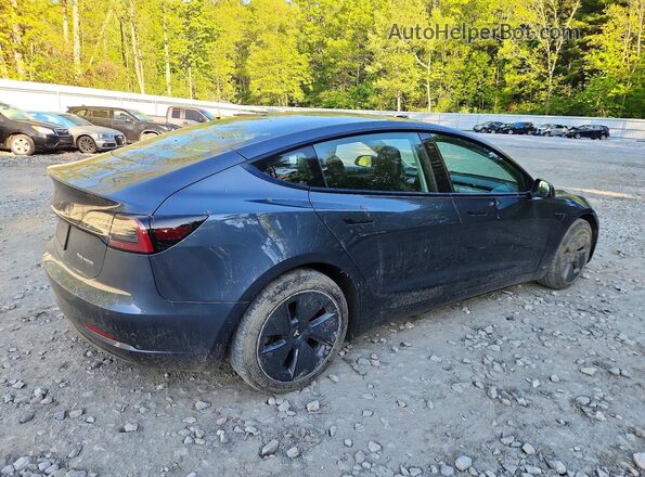 5YJ3E1EB5NF235338 2022 TESLA MODEL Blue Trasero derecho