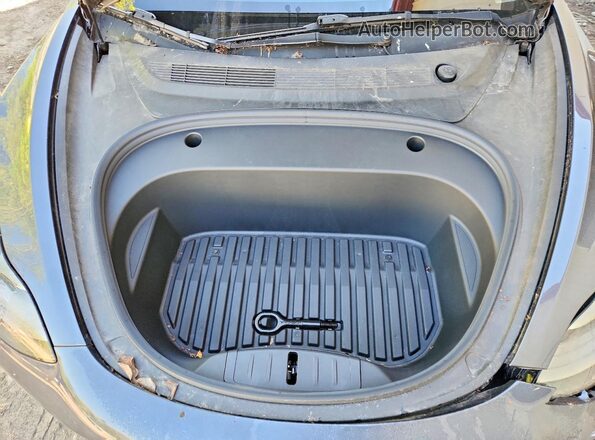5YJ3E1EB5NF235338 2022 TESLA MODEL Blue Vista interior trasera