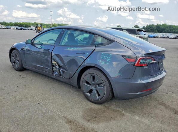 5YJ3E1EB5NF253323 2022 TESLA MODEL Gray Tył lewy