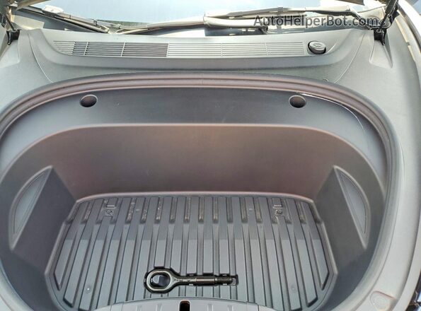 5YJ3E1EB5NF253323 2022 TESLA MODEL Gray Widok wnętrza z tyłu